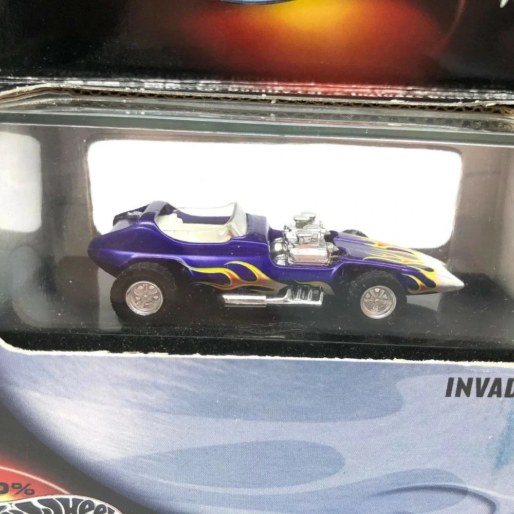 100%‎ Hot Wheels Bob Reisner's INVADER Car Purple Die Cast 1/64 Limited Edition